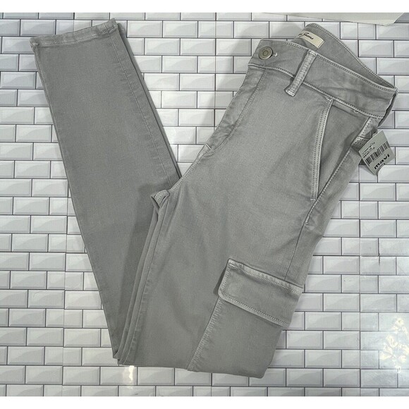 Mavi Jeans Arina Mid Rise Ankle Skinny Cargo Womens Gray 27x27in Boho Utility - Picture 6 of 12